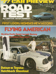 ROAD TEST MAGAZINE 1976 AUG - IMSA PACER & MUSTANG II, ACCORD, MAVERICK 302